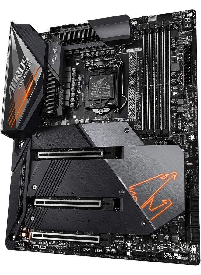 جيجابايت GIGABYTE Z490 AORUS Master (Intel LGA1200/Z490/ATX/Intel 2.5G LAN/3xM.2 Thermal Guard/SATA 6Gb/s/USB 3.2 Gen 2/Intel Wi-Fi 6/ESS Sabre DAC/Fins Array II/Gaming Motherboard) - Image 4