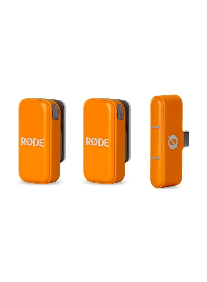Rode Wireless Micro Ultra-Compact Wireless Microphone orange WIMICROCORANGE orange - Image 1