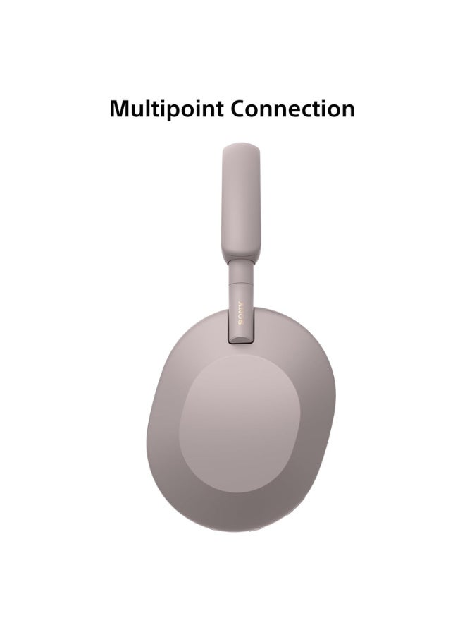 سوني WH-1000XM5 Wireless Noise Cancelling Headphones – Pink | Industry-Leading ANC | 30H Battery | Bluetooth 5.2 | Built-in Mic for Calls | Over-Ear Premium Design Pink - Image 3