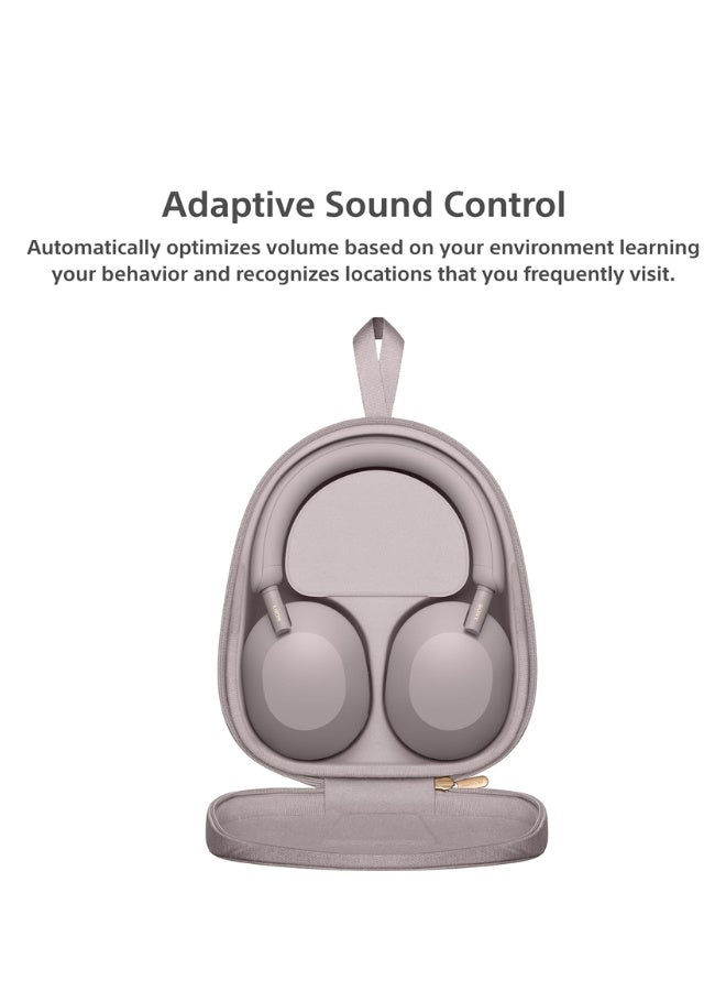 سوني WH-1000XM5 Wireless Noise Cancelling Headphones – Pink | Industry-Leading ANC | 30H Battery | Bluetooth 5.2 | Built-in Mic for Calls | Over-Ear Premium Design Pink - Image 4