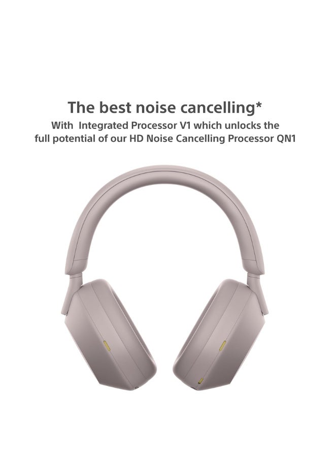 سوني WH-1000XM5 Wireless Noise Cancelling Headphones – Pink | Industry-Leading ANC | 30H Battery | Bluetooth 5.2 | Built-in Mic for Calls | Over-Ear Premium Design Pink - Image 2