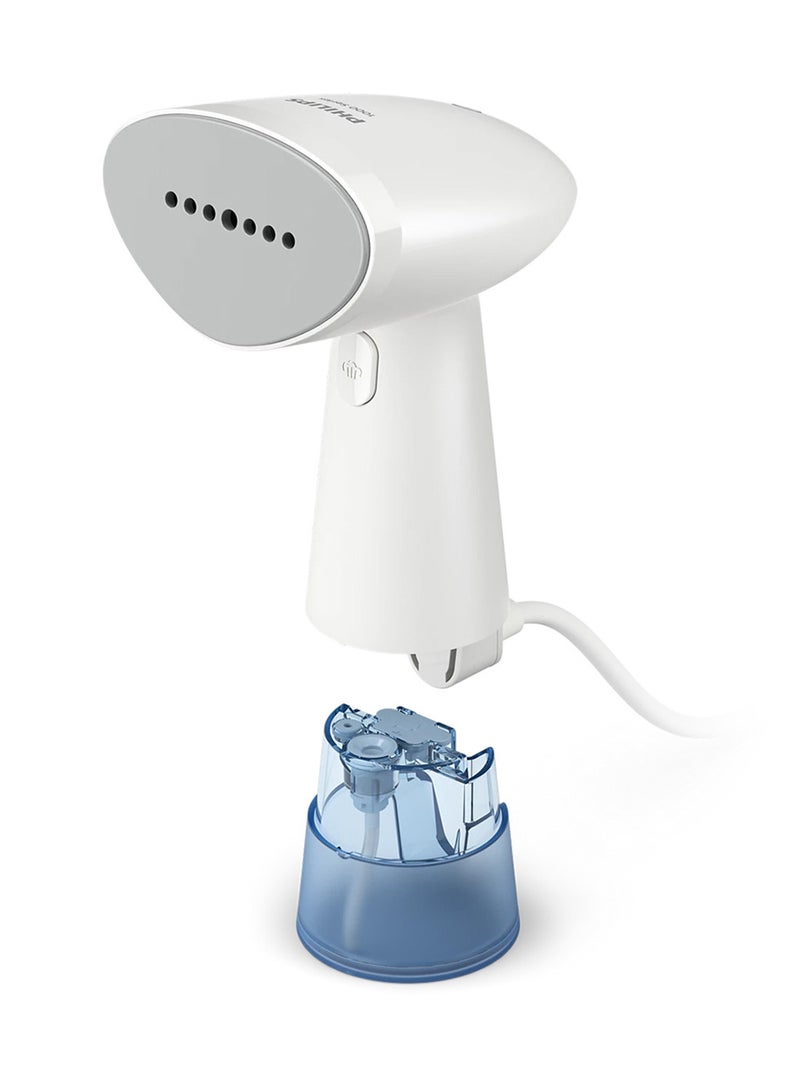 Philips HandHeld Steamer 1000 Series - 900W, Ready in 35 sec, 85 ml Water Tank, Compact, White & Blue - STH1000/16 0.09 L 900 W STH1000/16 White, Blue - Image 1