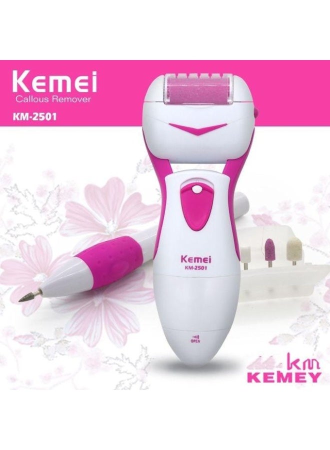 كيمي Device For Removing Calluses And For Foot And Hand Care White* Pink - Image 1
