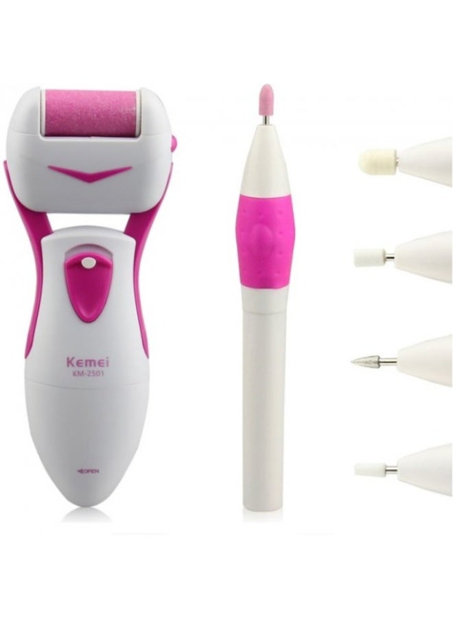 كيمي Device For Removing Calluses And For Foot And Hand Care White* Pink - Image 2