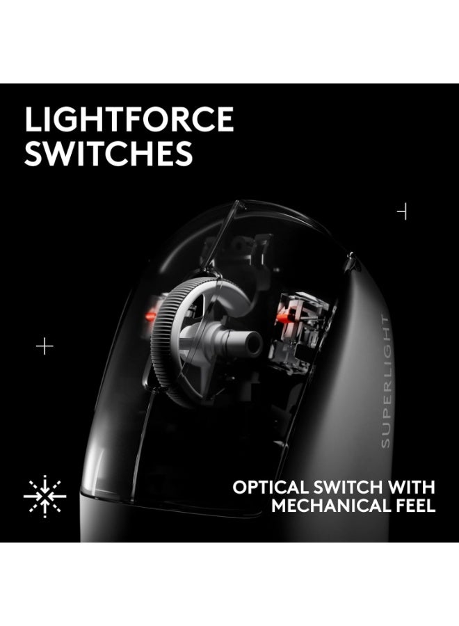 لوجيتيك Logitech G PRO X SUPERLIGHT 2 SE wireless gaming mouse, 60 g pro-grade mouse with 5 programmable buttons, 44K DPI sensor, 888+ IPS, 1 kHz report rate, USB-C charging for PC/Mac - White - Image 5