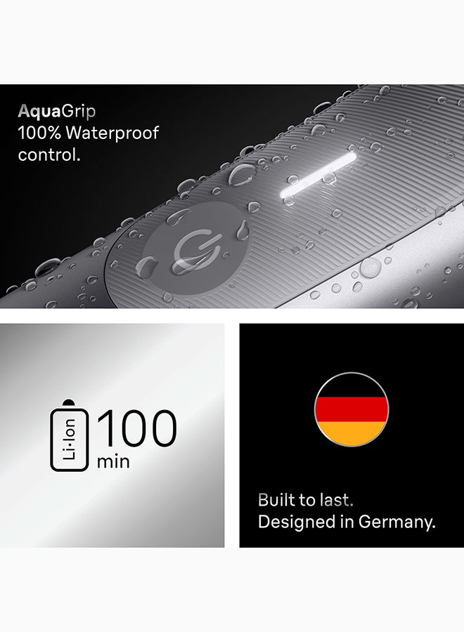 براون Series 7 Body Groomer, 2 in 1 Ultimate Gentle & Precise Full-Body Grooming For Men, +6 Grooming Tools & Accessories - BG 7550 Grey 10.5 x 6 x 25.2cm - Image 5