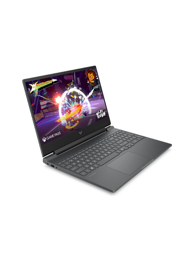 HP لابتوب فيكتوس للألعاب 15-fa2012nx بشاشة 15.6 بوصة عالية الدقة بالكامل (1920×1080)، معالج Intel Core i5-13420H، ذاكرة وصول عشوائي 16 جيجابايت DDR5، قرص صلب SSD بسعة 512 جيجابايت، نظام التشغيل Windows 11 Home، يدعم اللغتين الإنجليزية والعربية، لون فضي ميكا الإنجليزية/العربية - Image 3
