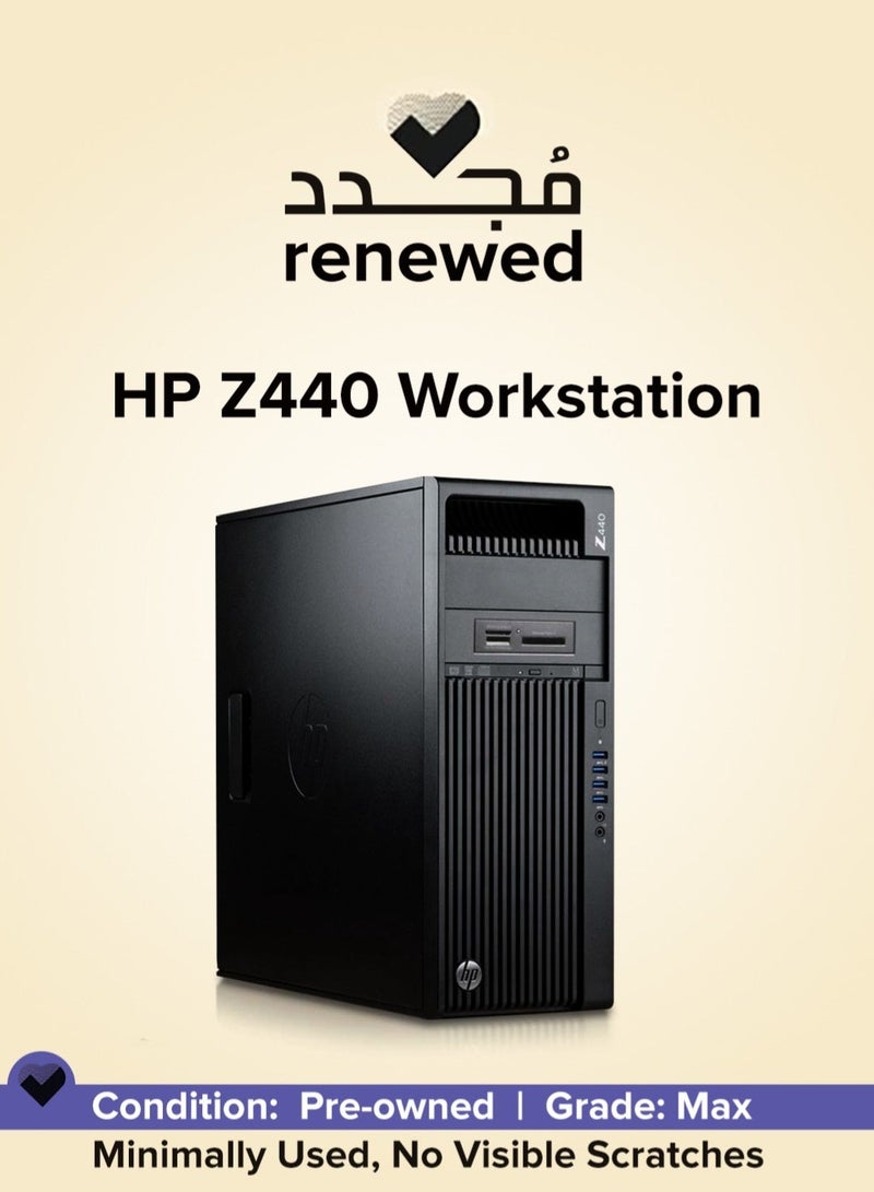 HP Renewed - HP Z440 Tower , Intel Xeon E5-1650 v4 , Ram 16GB DDR4 , 256GB SSD + 320GB HDD , Nvidia Quadro M2000 4GB Black - Image 1