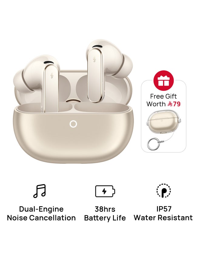 HUAWEI FreeBuds Pro 5 Wireless Earbuds, Bluetooth In-ear Earphones, AI Noise Cancellation, Secure Fit with Immersive Sound, Stable Calls, IP57 Waterproof for Sports, 38H Battery Life, Sand with Free Case Sand - Image 1