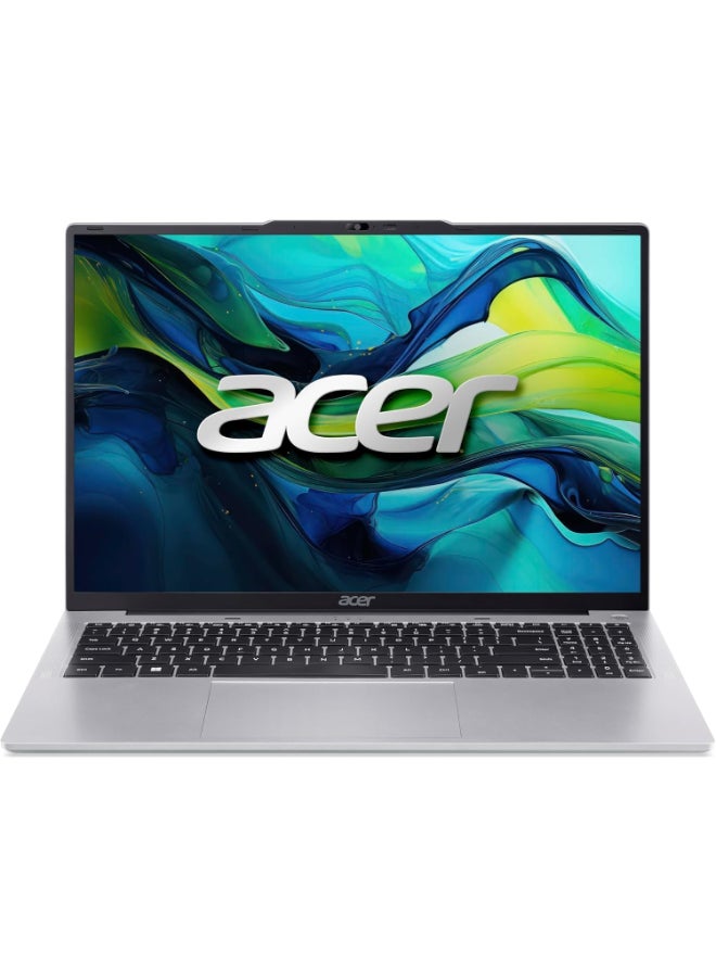 أيسر ASPIRE LITE AL16-54P-39U1, INTEL® CORE™ I3-1305U,16GB RAM,1TB SSD,16" WUXGA IPS, INTEL® UHD GRAPHICS SHARED MEMORY,WIN11PRO,ENGLISH KEYBOARD,SILVER English SILVER - Image 1