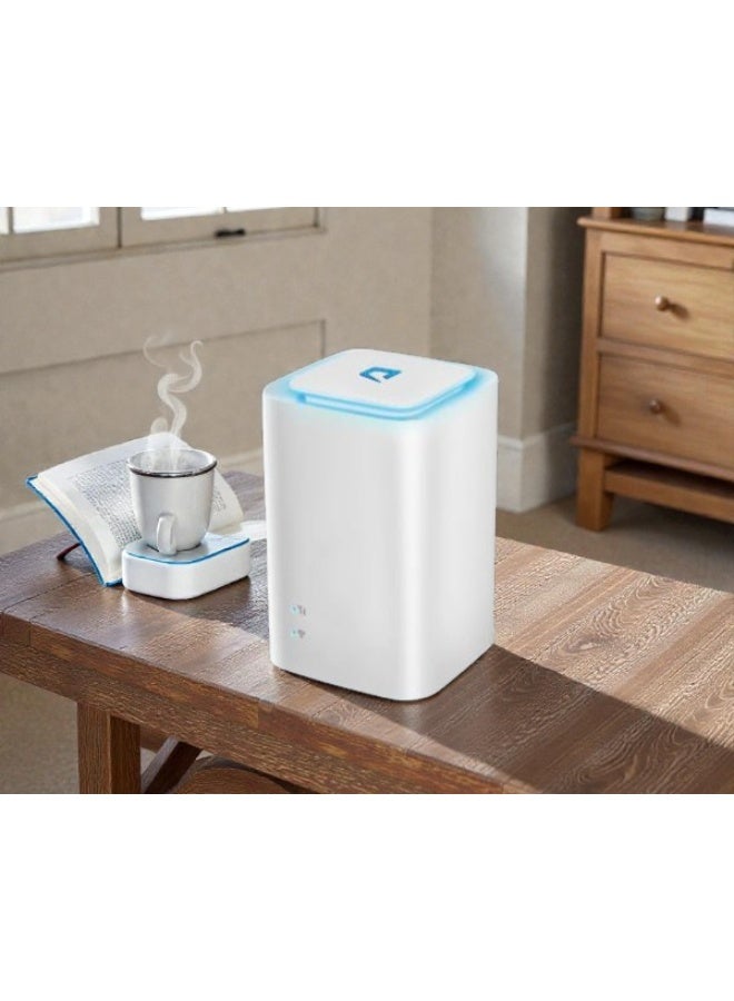 Mobily 4G LTE Cat4 | Download speed: Up to 150 Mbps - Upload speed: Up to 50 Mbps (2.4 GHz only) | Connected Up to 32 devices | Micro-Sim Slot |  "Supports MOBILY Network Only" -E5180s - 926 - White - Image 3