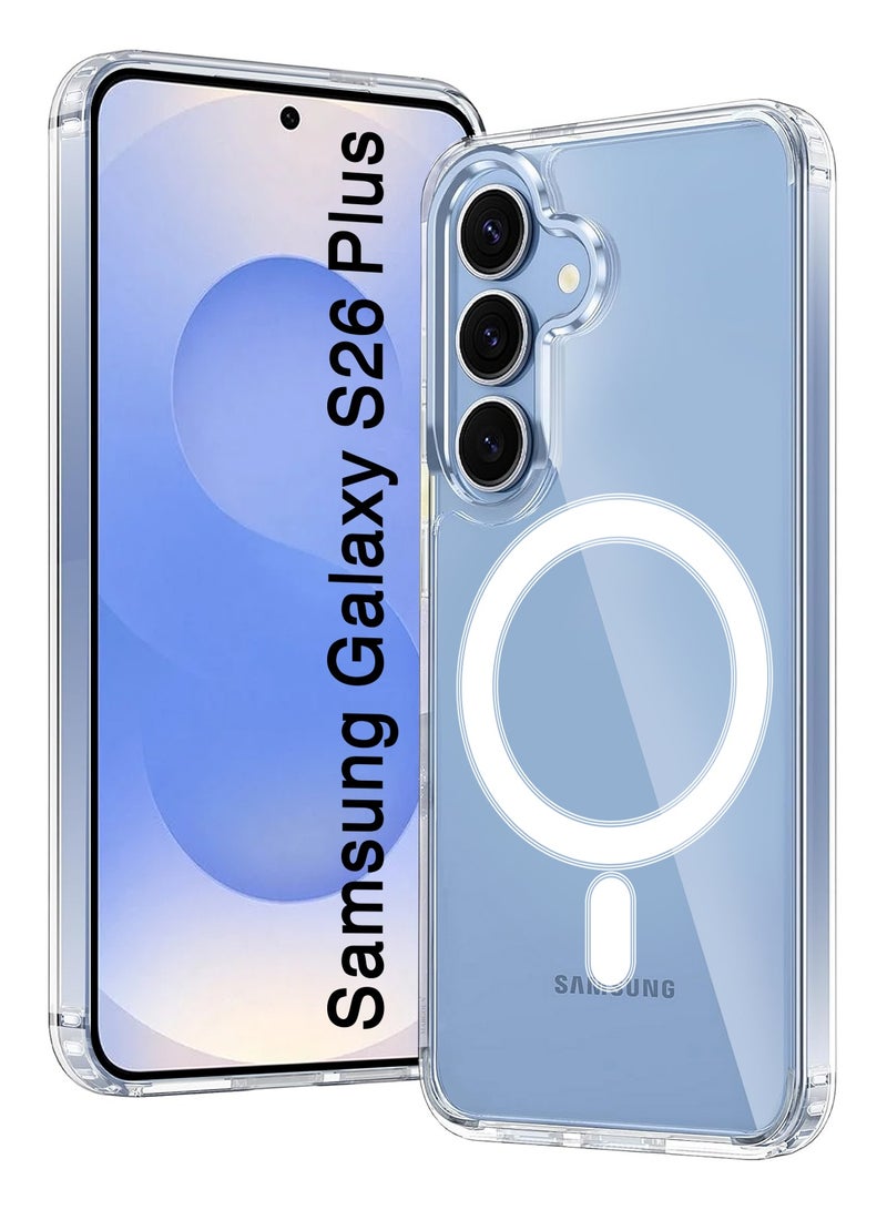 MARGOUN Magsafe Clear TPU Case for Samsung Galaxy S26 Plus with Bumper Reinforced Corners -Shock Protection- Clear clear - Image 1