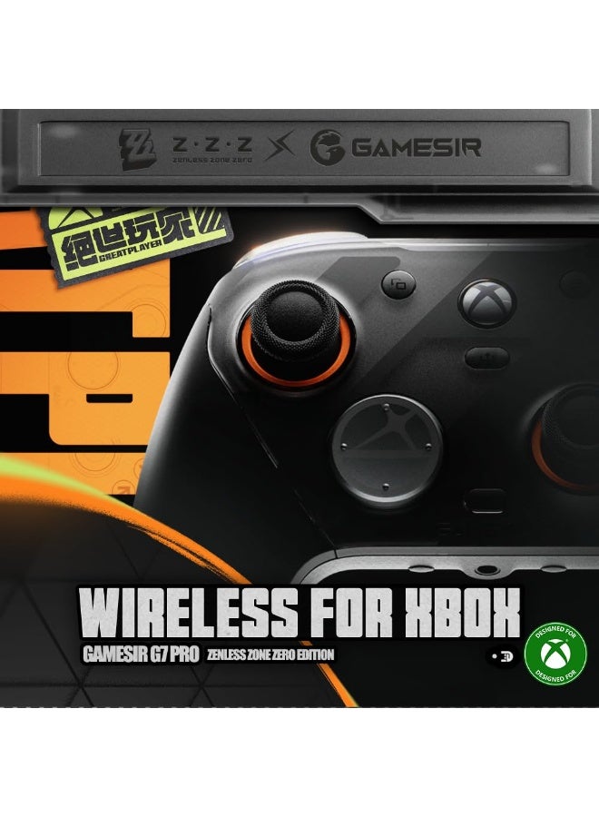 جيم سير جهاز تحكم الألعاب اللاسلكي G7 Pro - مرخص رسميًا لـ Xbox Series X|S و Xbox One و Windows PC و Android، عصي TMR، معدل استجابة 1000Hz، محطة شحن - إصدار Zenless Zone Zero - Image 2