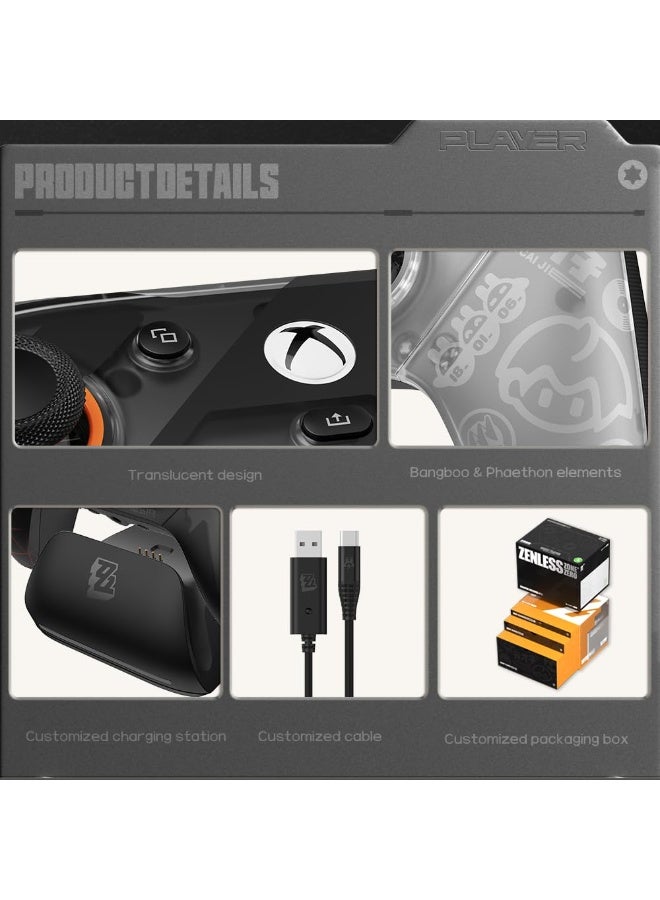 جيم سير جهاز تحكم الألعاب اللاسلكي G7 Pro - مرخص رسميًا لـ Xbox Series X|S و Xbox One و Windows PC و Android، عصي TMR، معدل استجابة 1000Hz، محطة شحن - إصدار Zenless Zone Zero - Image 5