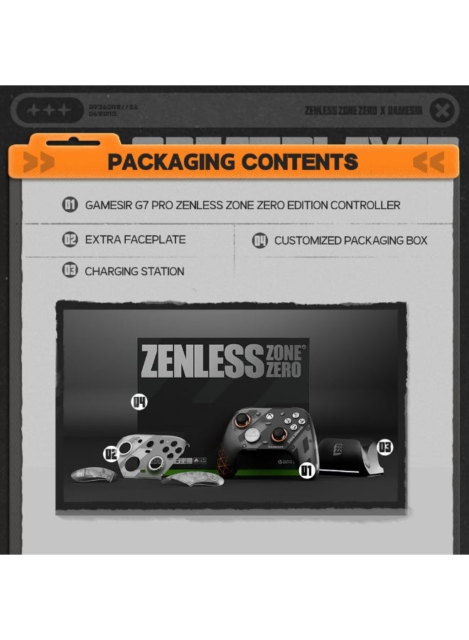 جيم سير جهاز تحكم الألعاب اللاسلكي G7 Pro - مرخص رسميًا لـ Xbox Series X|S و Xbox One و Windows PC و Android، عصي TMR، معدل استجابة 1000Hz، محطة شحن - إصدار Zenless Zone Zero - Image 3