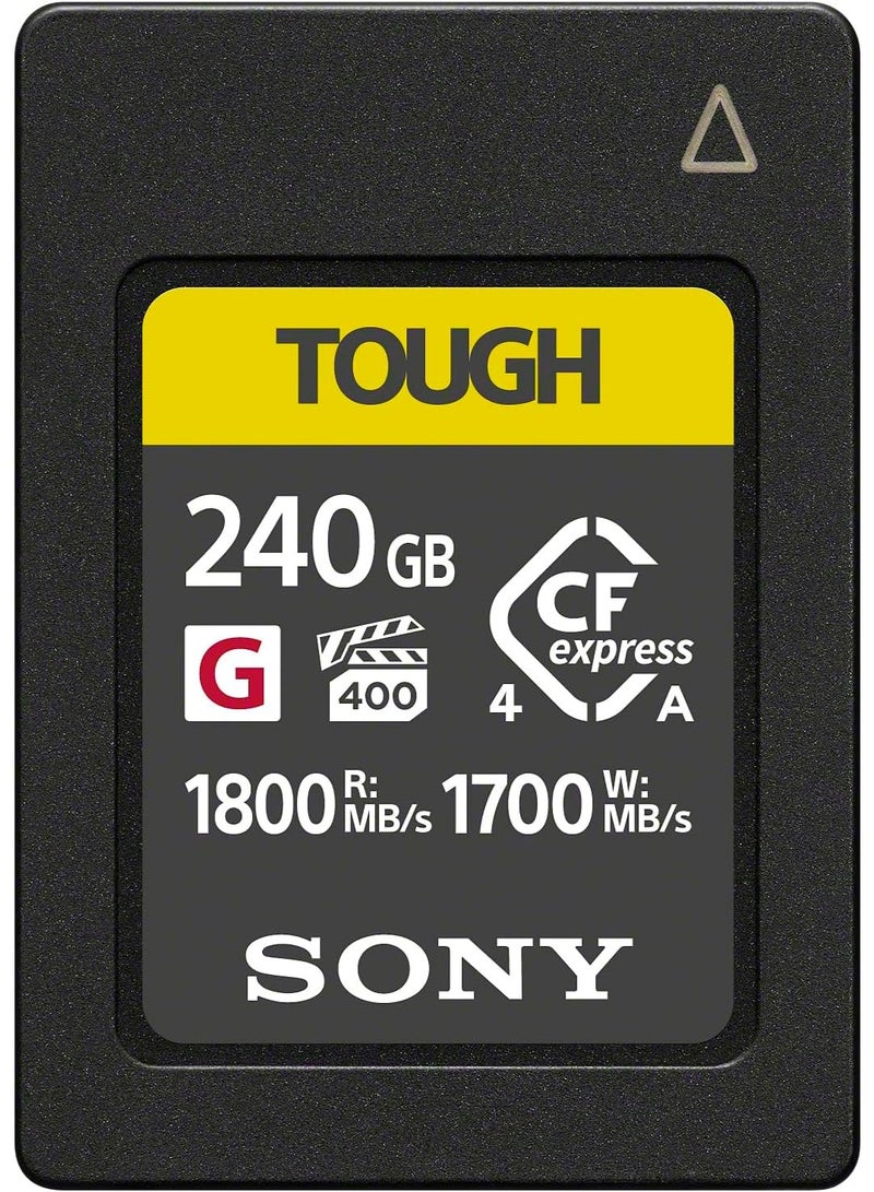 240GB Tough CFexpress Type A Flash Memory Card | VPG400 High Speed G Series with Video Performance Guarantee (Read Speed 1800MB/s, Write Speed... 240 GB