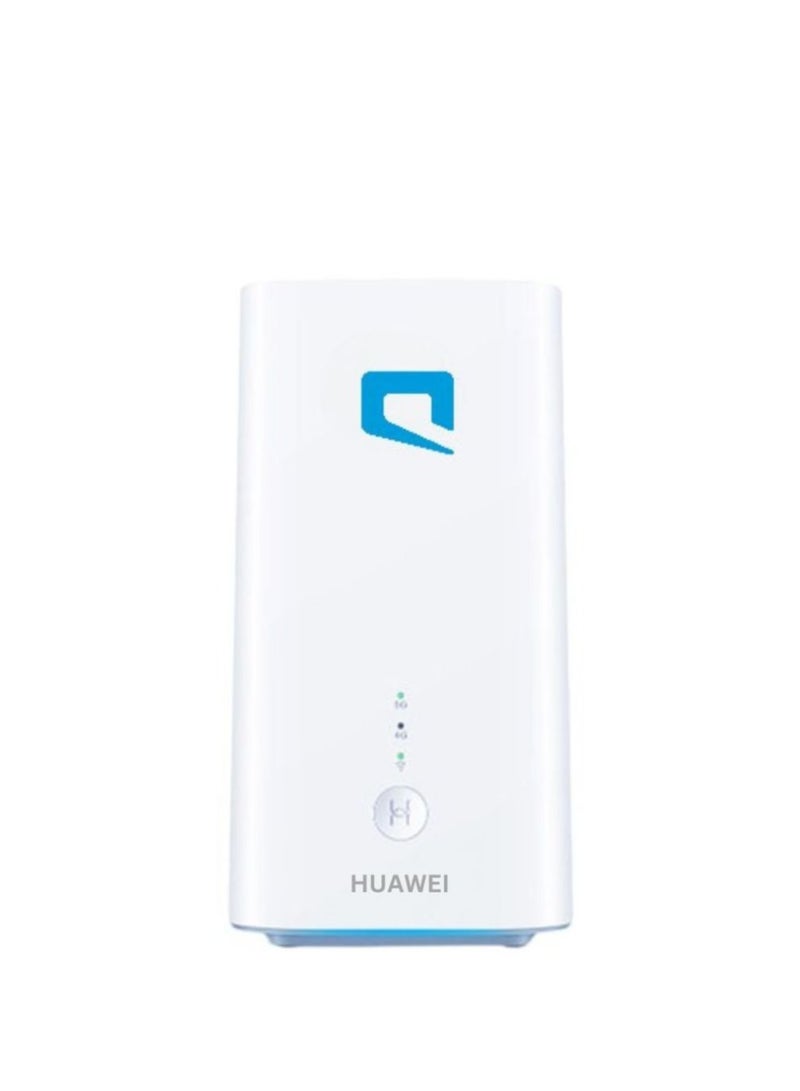 Mobily Huawei - 5G CPE Pro 2 Router  | Balong 5000 Chipset | Wi-Fi 6 Plus 2976 Mbps | Up to 3.6 Gbps 5G Download | Dual-Band 2.4 & 5 GHz | Up to 128 Users | " Support All Networks (STC,Mobily,Zain)" | White H122-373 - Image 1