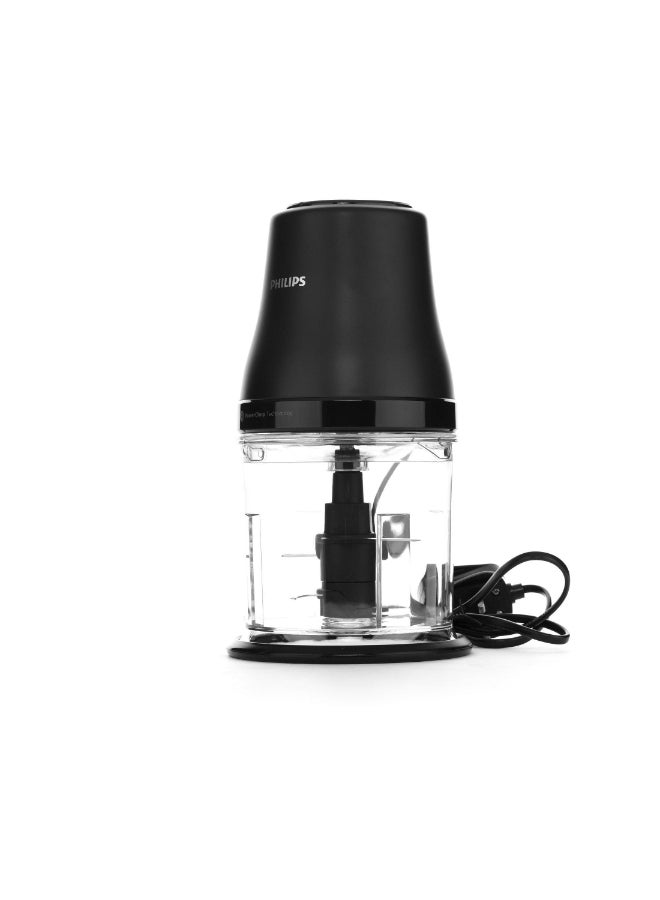 Philips Chopper, 4 Blades, 2 Speeds, Plastic 450 W HR1501/00 Black - Image 3