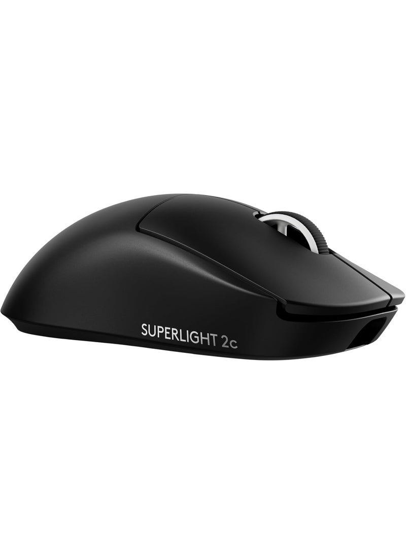 لوجيتيك ماوس الألعاب اللاسلكي Logitech G PRO X SUPERLIGHT 2c، ماوس مدمج بوزن 53 جرام مع 5 أزرار قابلة للبرمجة، شحن USB-C، مستشعر 44K DPI، حتى 8 كHz للتصويت للكمبيوتر/ماك - أسود - Image 1