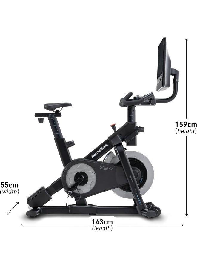 NordicTrack X24 Bike with 24" Touchscreen and iFIT Technology - Image 4