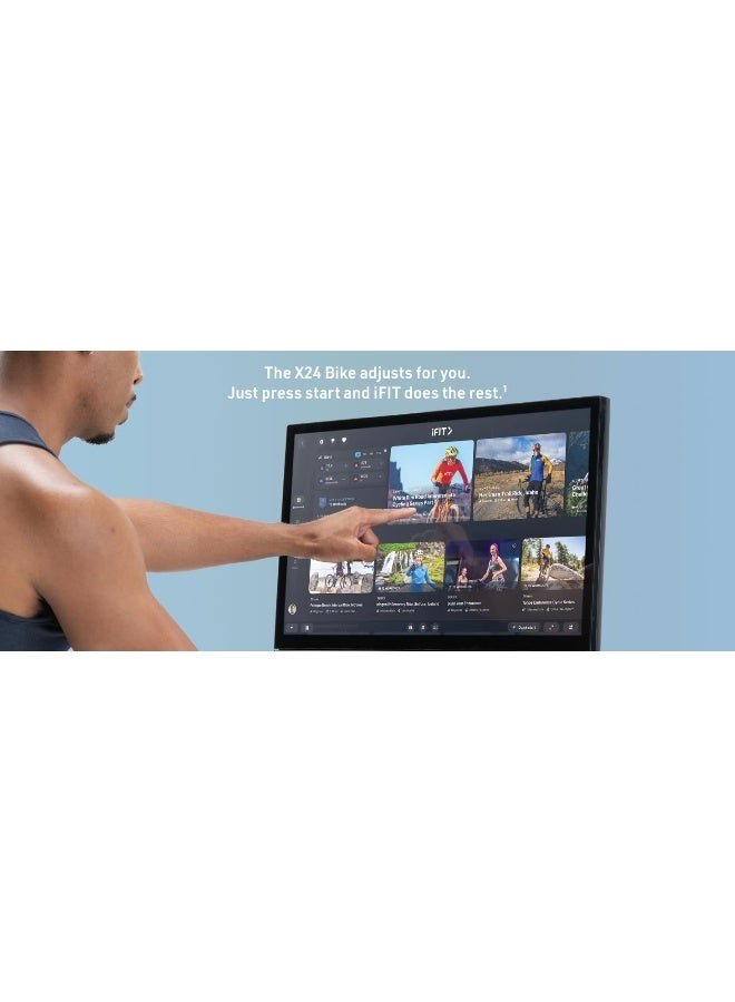 NordicTrack X24 Bike with 24" Touchscreen and iFIT Technology - Image 2