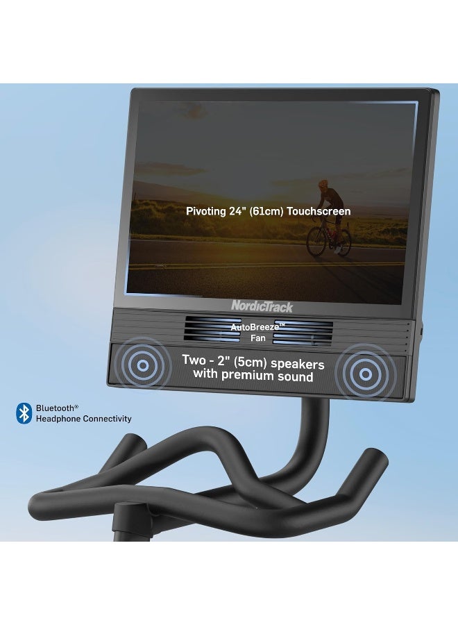NordicTrack Studio 24 Exercise Bike with 24" Touchscreen and iFIT Membership - Image 2