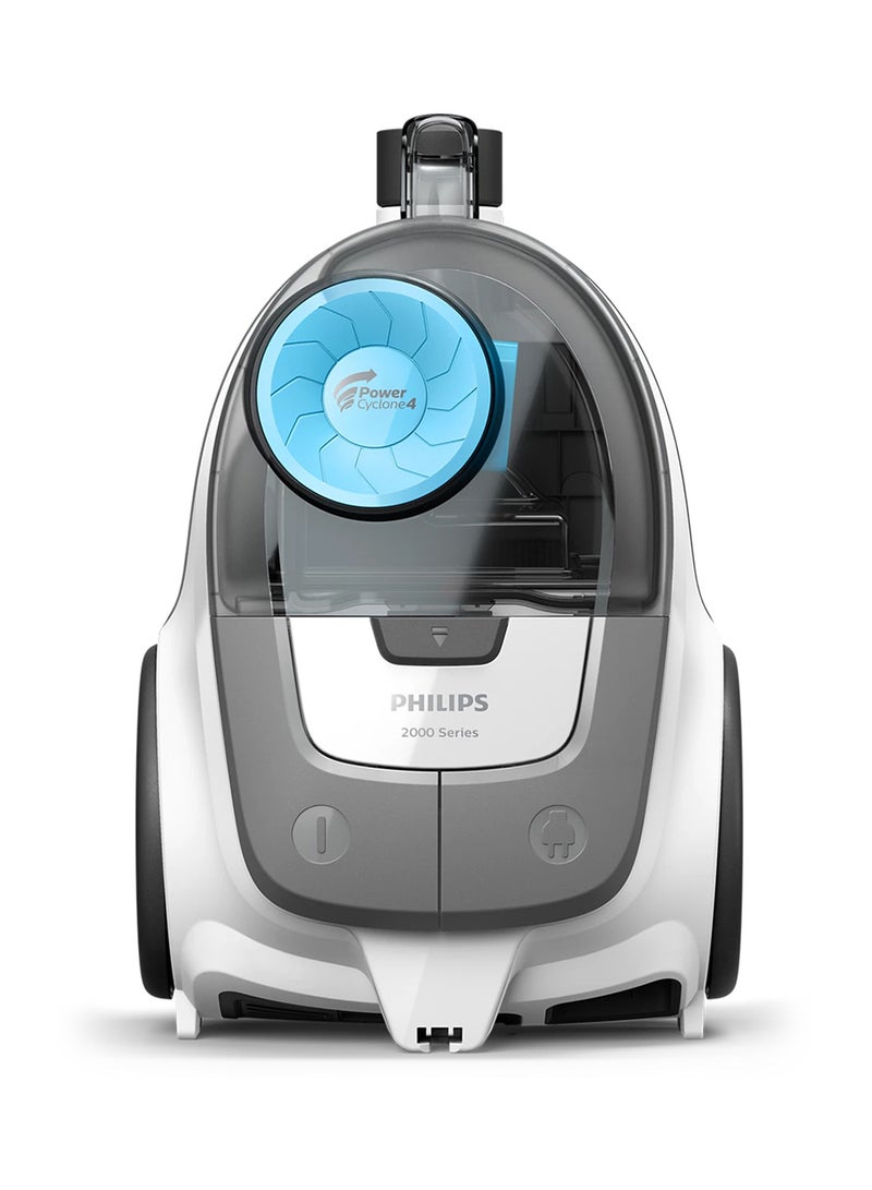فيليبس Philips Bagless Vacuum Cleaner 2000 Series - 1800W, 360W Suction Power, Super Clean Air Filter, PowerCyclone 4, Multi-purpose nozzle, Arctic White & Sky Blue - XB2023/61 1.3 L 1800 W XB2023/61 Arctic White - Image 4