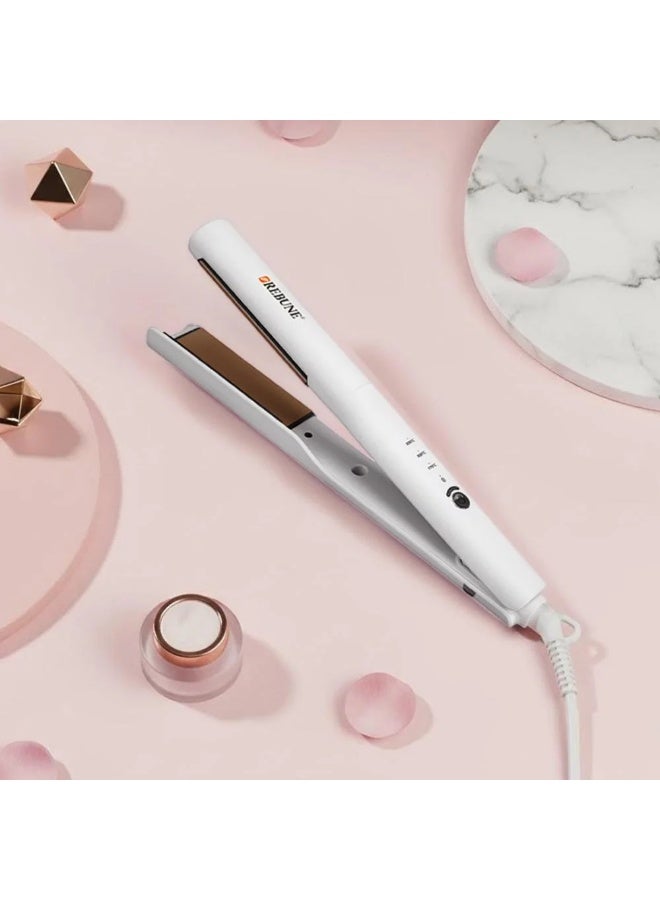 REBUNE Hot Air Hair Straightener White Color- RE-2175 - Image 1