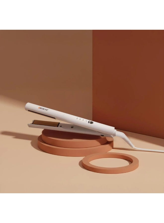REBUNE Hot Air Hair Straightener White Color- RE-2175 - Image 3