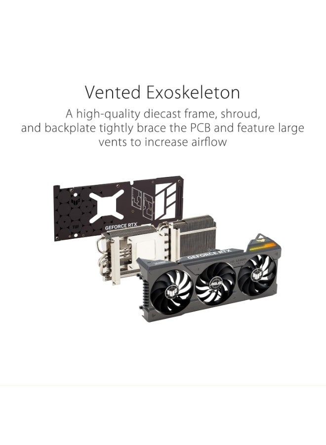 ASUS TUF Gaming NVIDIA GeForce RTX™ 4070 Ti OC Edition Gaming Graphics Card (PCIe 4.0, 12GB GDDR6X, HDMI 2.1a, DisplayPort 1.4a), TUF-RTX4070TI-O12G-GAMING - Image 4