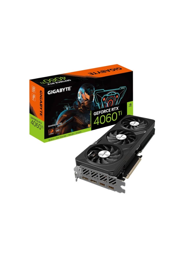 GIGABYTE GV-N406TGAMING OC-8GD GeForce RTX 4060 Ti Gaming OC 8G Graphics Card, 3X WINDFORCE Fans, 8GB 128-bit GDDR6, Video Card - Image 1
