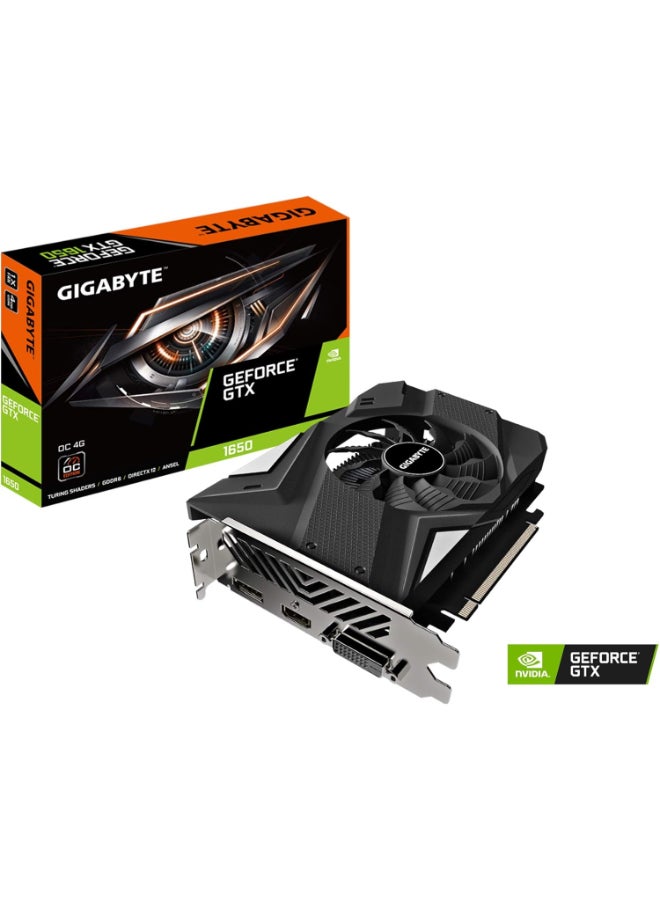 GIGABYTE GeForce GTX 1650 D6 OC 4G Graphics Card, 170mm Compact Size, 4GB 128-Bit GDDR6, GV-N1656OC-4GD REV2.0 Video Card - Image 1