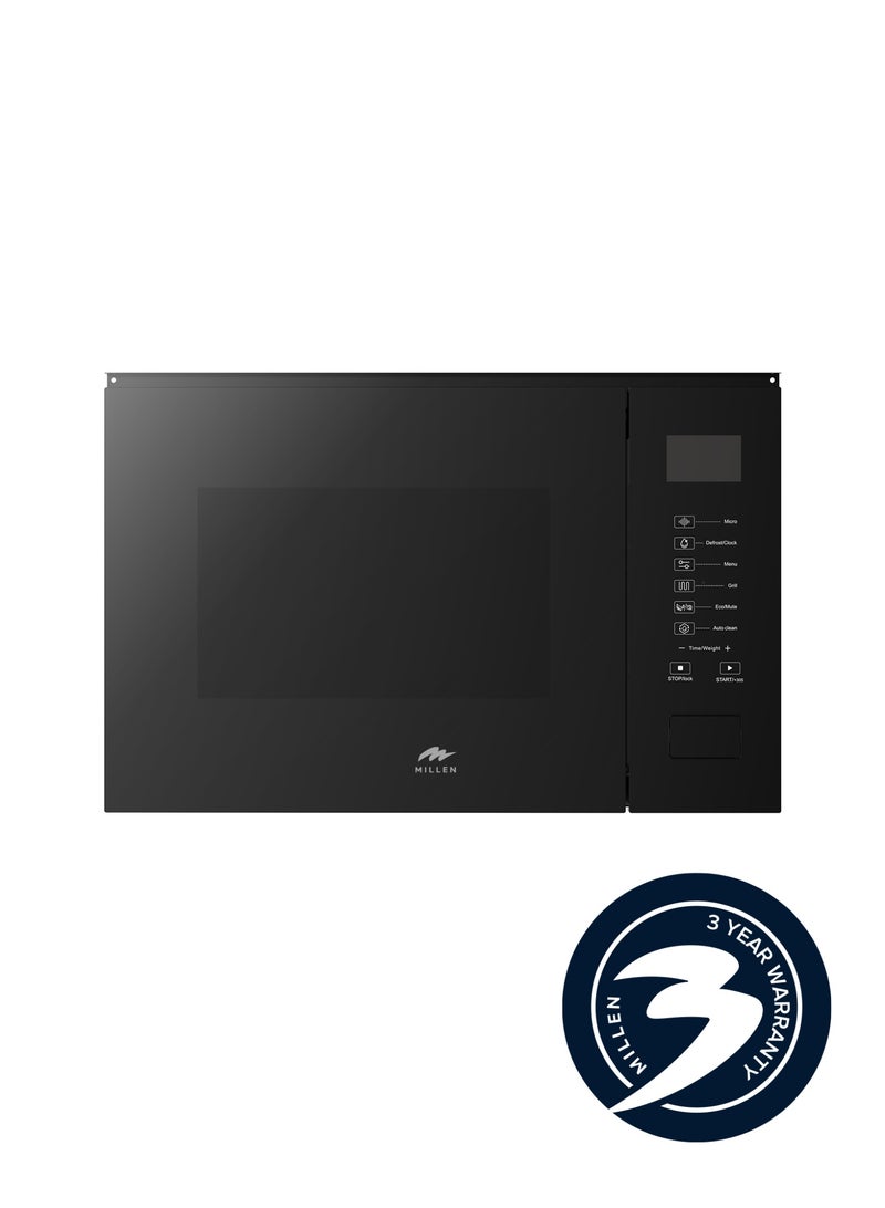 MILLEN Microwave Oven, 3Y Warranty, Touch Control, 900W Microwave Power, 8 Automatic Programs, 25 L 1200 W MBW 255 BL Black - Image 1