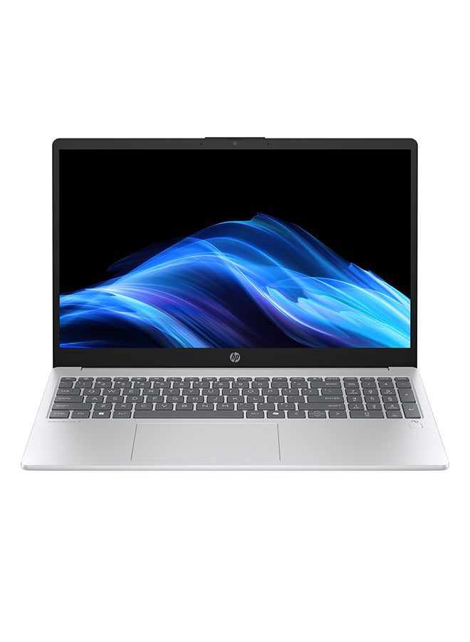 HP OmniBook 3 AI 15-fn0001nx Laptop With 15.6 Inch Full HD (1920x1080) Display, AMD Ryzen AI 7 350 Processor/24GB RAM DDR5/512GB SSD/Windows 11 Home/ English/Arabic Icy silver - Image 1