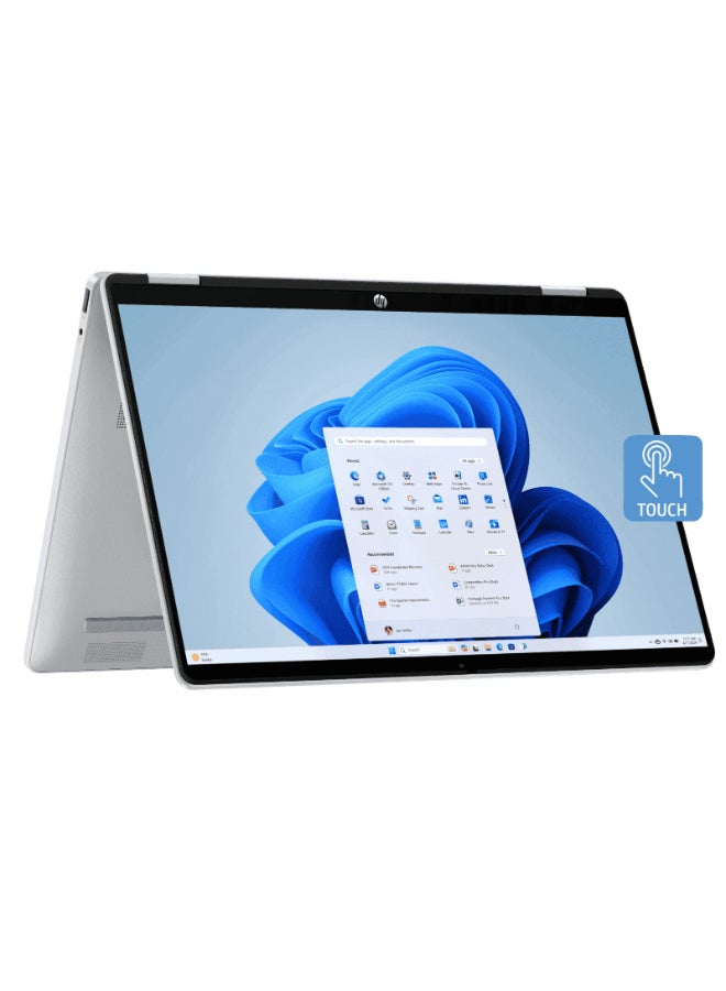 HP Omnibook 5 Flip  Laptop With 14 Inch 2K (1920x1200) Display, Core i7-150U Processor/24GB RAM DDR5/1TB SSD/Windows 11 Home/ English/Arabic Silver - Image 1