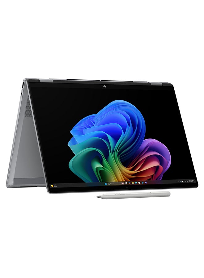 HP OmniBook X Flip 2-in-1 AI 16-ar0003nx Laptop With 16 Inch WUXGA (1920x1200) Display, AMD Ryzen AI 5 340 Processor/16GB RAM DDR5/512GB SSD/Windows 11 Home/ English/Arabic Silver - Image 1