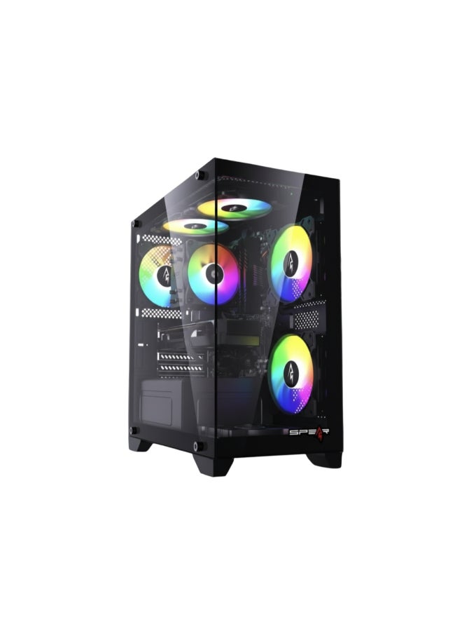 قصر الحاسبات كمبيوتر ألعاب مع معالج إنتل كور i5-12400F/16 جيجابايت ذاكرة DDR4/1 تيرابايت SSD M.2/6 جيجابايت Nvidia GeForce RTX 3050/ويندوز 11 برو - Image 2