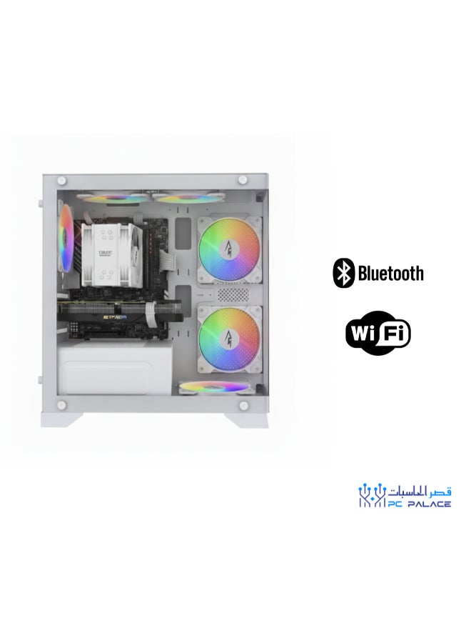 قصر الحاسبات حاسوب ألعاب مع معالج إنتل كور i5-12400F/ذاكرة RAM DDR4 سعة 16 جيجابايت/قرص SSD M.2 سعة 1 تيرابايت/بطاقة رسومات Nvidia GeForce RTX 3050 سعة 8 جيجابايت/ويندوز 11 برو - Image 2