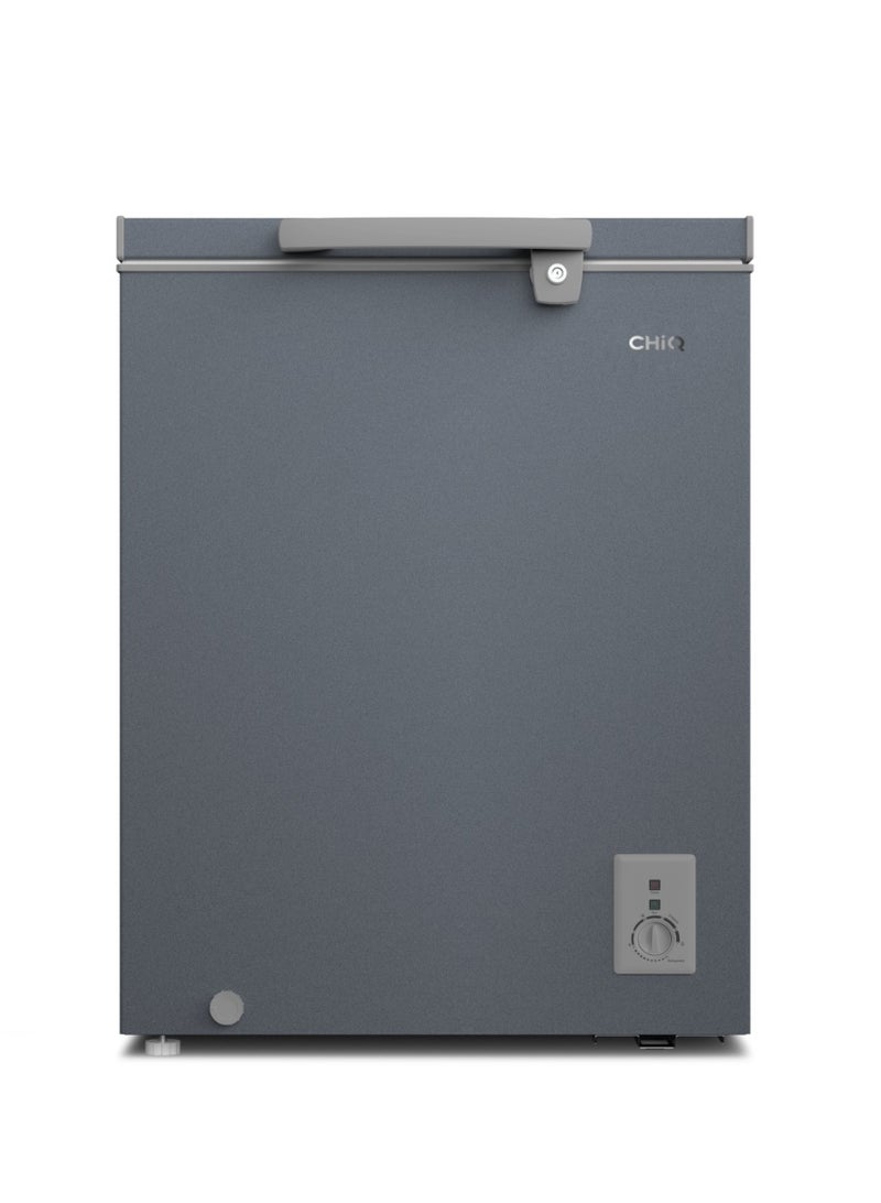 تشيك ثلاجة تجميد شقيك، 142 لتر، 5 قدم مكعب، رمادي داكن - CCF184W - Image 1