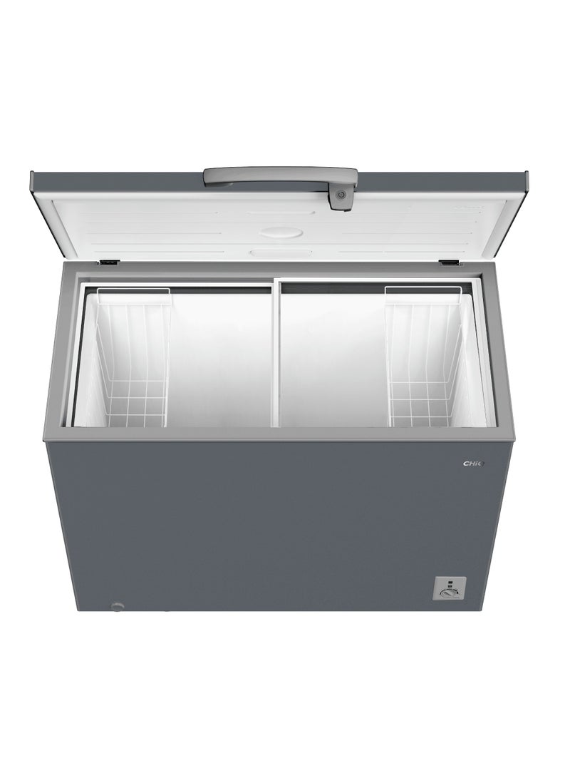 تشيك ثلاجة تجميد CHIQ، 299 لتر، 10.6 قدم مكعب، رمادي داكن - CCF381W - Image 2