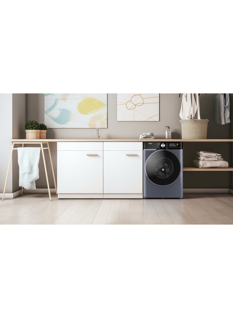 تشيك CHIQ Combo Automatic Washing Machine, Front Load, 10kg Washing, 6Kg Drying, Inverter, 16 Programs, Gray - CG100-14596BHS 10 kg 2000 W CG100-14596BHS Gray - Image 3