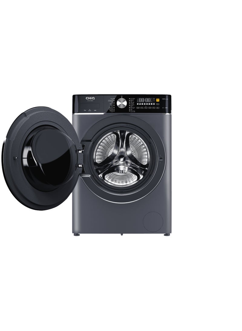 تشيك CHIQ Combo Automatic Washing Machine, Front Load, 10kg Washing, 6Kg Drying, Inverter, 16 Programs, Gray - CG100-14596BHS 10 kg 2000 W CG100-14596BHS Gray - Image 2