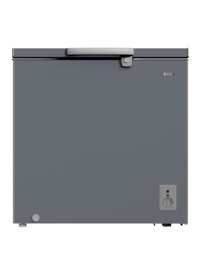 تشيك ثلاجة تجميد شقيك، 199 لتر، 7 قدم مكعب، رمادي داكن - CCF261W - Image 1