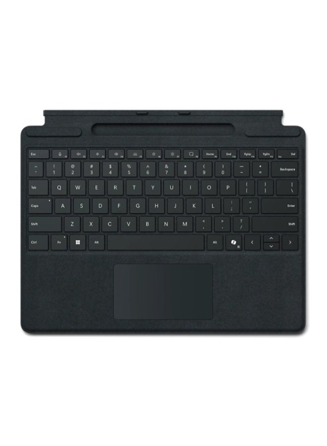 Surface Pro 13-inch Keyboard with pen storage compatible with 11th Edition, Copilot key, Arabic English keys Black
