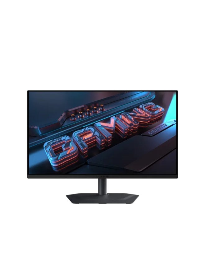 GIGABYTE MO27Q2 27" QD-OLED Gaming Monitor – QHD 2560x1440, 240Hz, 0.03ms GtG, 10-bit 99% DCI-P3, HDR True Black 400, 2× HDMI 2.1, DisplayPort 1.4, USB-C w/ 18W PD, Built-in Speakers, KVM, Adjustable Stand Black - Image 1