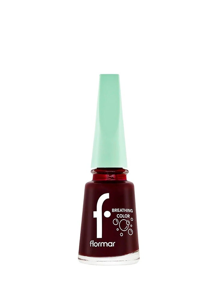 flormar Breathing Colors Nail EnameL -012 Burgundy - Image 1