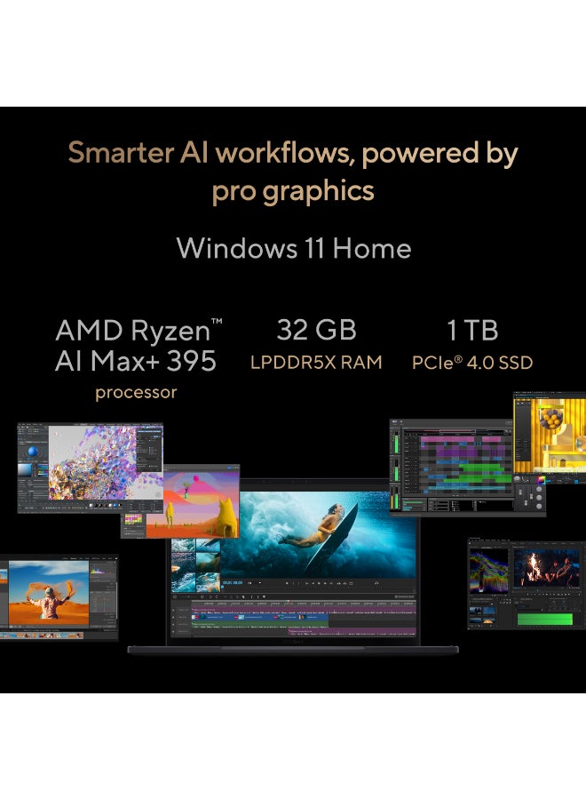 ASUS PROART PX13 Laptop With 13.3-Inch Display, AI MAX+ 395 Processor/32GB RAM/1TB SSD/AMD UMA/Windows 11 Home/ English Nano Black - Image 3