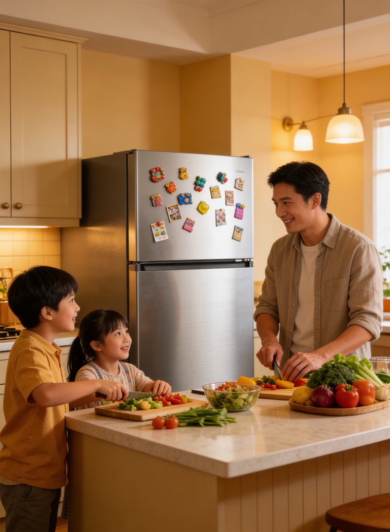 Dansat Refrigerator - 18.08 cu. ft. - Steam - Steel - Inverter DAN1810NF Steel - Image 3