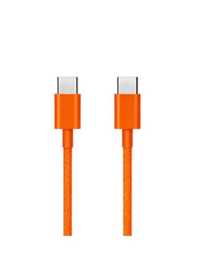 ابل  Renewed – 2 in 1 Pack of 20W USB-C Power Adapter and USB-C 20W Charge Cable (1 m) orange - Image 3