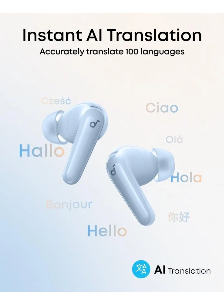 R60i NC True Wireless Earbuds with Adaptive ANC, Hi-Res LDAC, 50H Playtime, AI Clear Calls, IP55, Fast Charging, Blue Blue - view 4